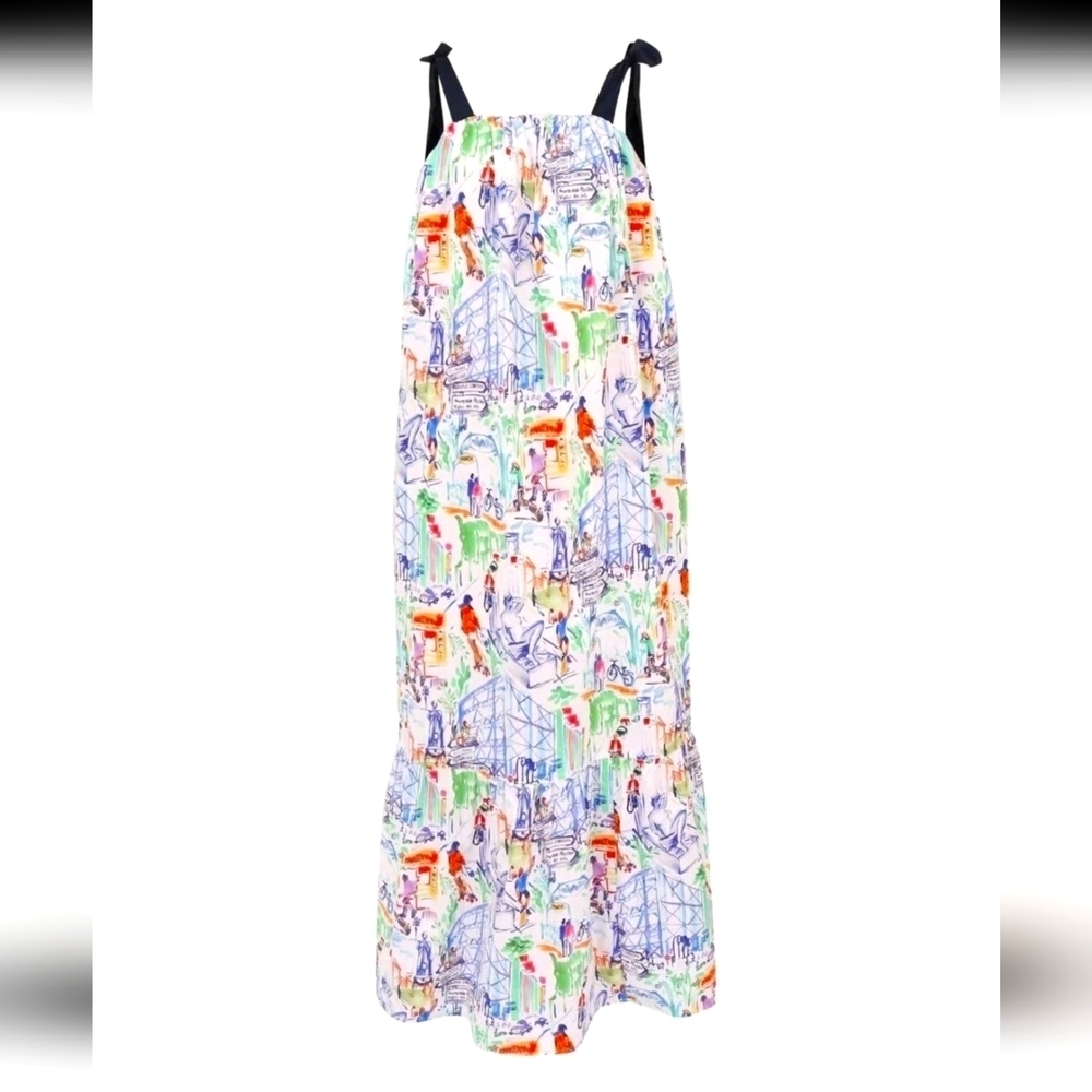 Colorful Abstract Maxi Dress - Picture 2 of 11